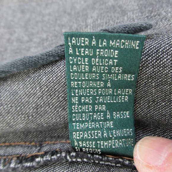 Lauren Jeans Co LRL Button-up Dark Wash Mini Skirt - Picture 10 of 10